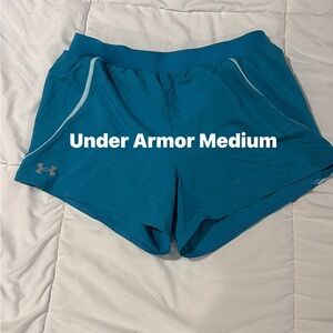 Under Armour Teal Performance Women's Athletic Shorts